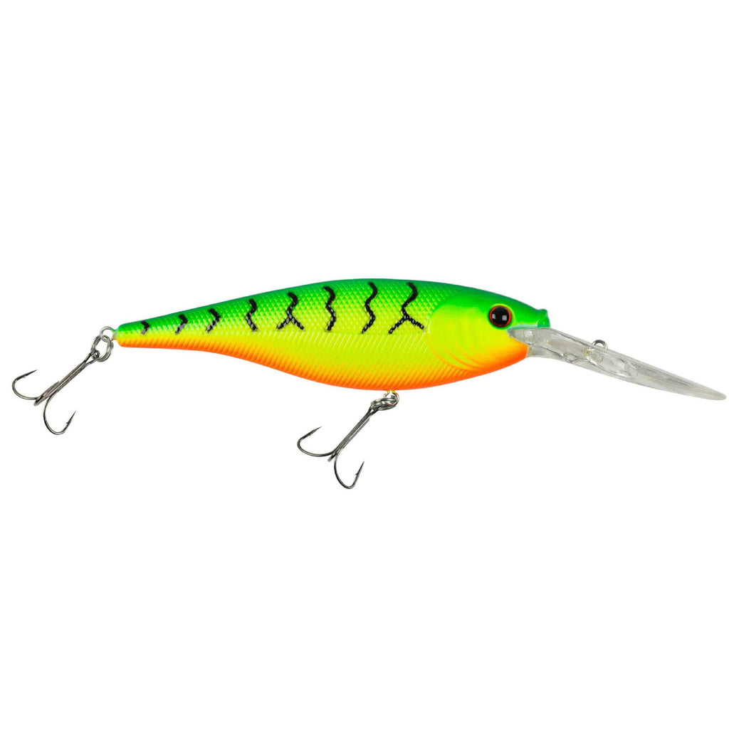 Flicker Shad Hard Bait - 2 3-4" Length, 11'13' Swimming Depth, 2 Hooks, Firetiger, Per 1