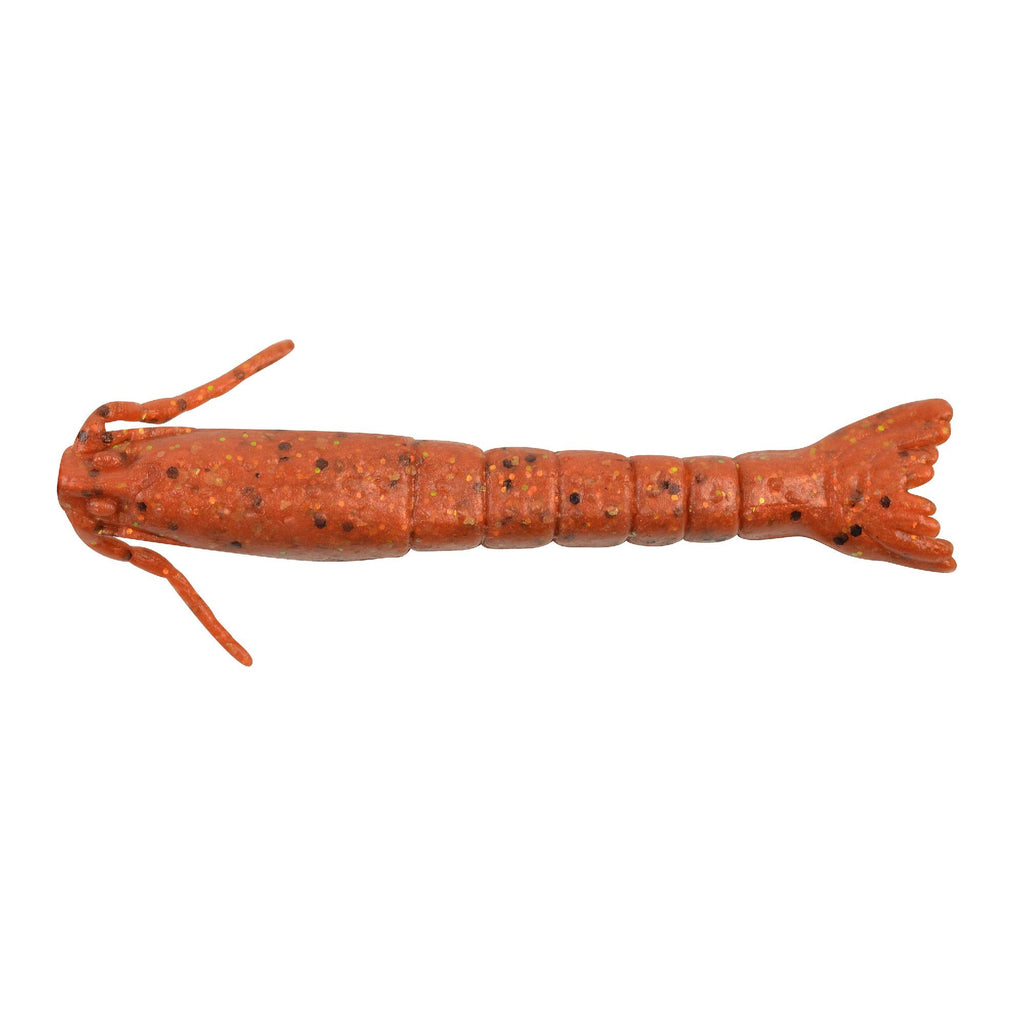 Gulp! Shrimp Soft Bait - 3" Length, New Penny Fleck, Per 6