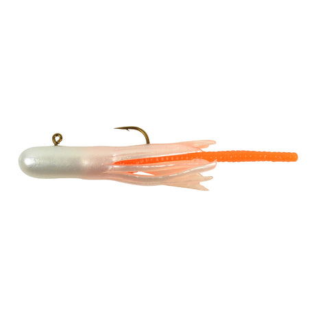 PowerBait Pre-Rigged Atomic Teasers Soft Bait - 1-16 oz Size,  Pearl, Per 3