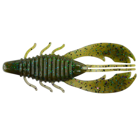 Havoc Craw Fatty Soft Bait - 4" Length, Smoky Green Pumpkin, Per 8