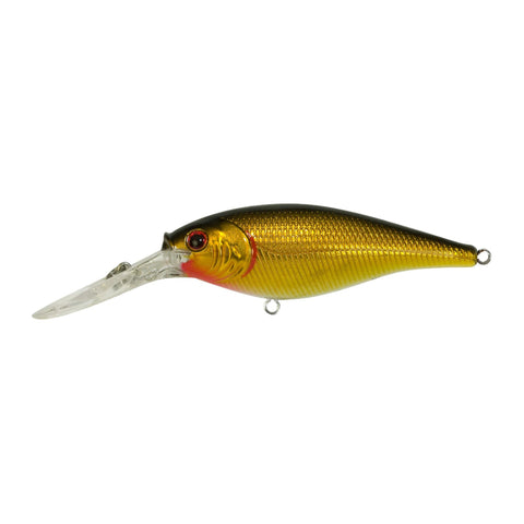 Flicker Shad Hard Bait - 1 1-2" Length, 6'-8' Swimming Depth, 2 Hooks, Black Gold, Per 1