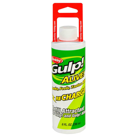 Gulp! Alive Recharge Liquid Attractant - Natural Scent-Flavor, 8  oz Bottle