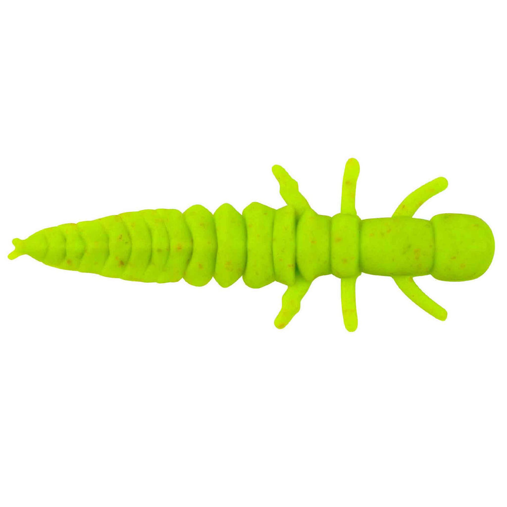 Gulp! Alive! Hellgramite Soft Bait - 1 1-2" Length, Chartreuse