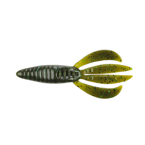 Havoc Pit Boss Soft Bait - 4" Length, Green Pumpkin Green, Per 8