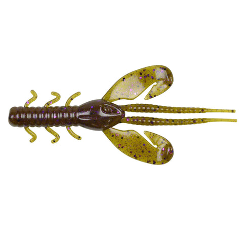 Havoc Rocket Craw Soft Bait - 4" Length, June Bug, Per 8