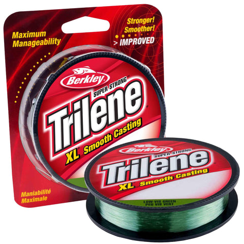 Trilene XL Monofilament Line Spool - 330 Yards, 0.008" Diameter, 4 lb Breaking Strength, Low Vis Green