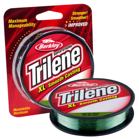 Trilene XL Monofilament Line Spool - 330 Yards, 0.009" Diameter, 6 lb Breaking Strength, Low Vis Green