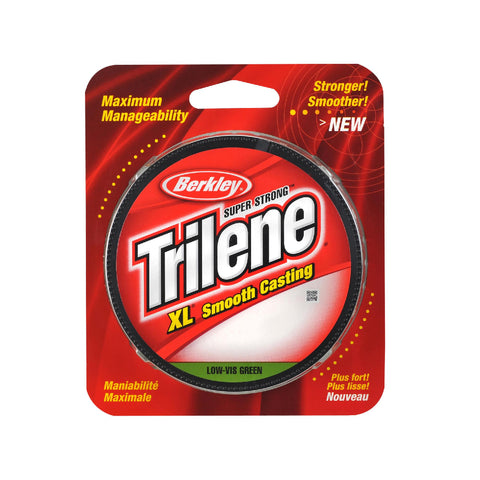 Trilene XL Monofilament Line Spool - 270 Yards, 0.016" Diameter, 20 lb Breaking Strength, Low Vis Green