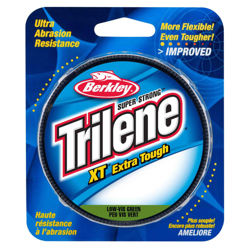 Trilene XT  Monofilament Line Spool - 330 Yards, 0.010" Diameter, 6 lb Breaking Strength, Low-Vis Green