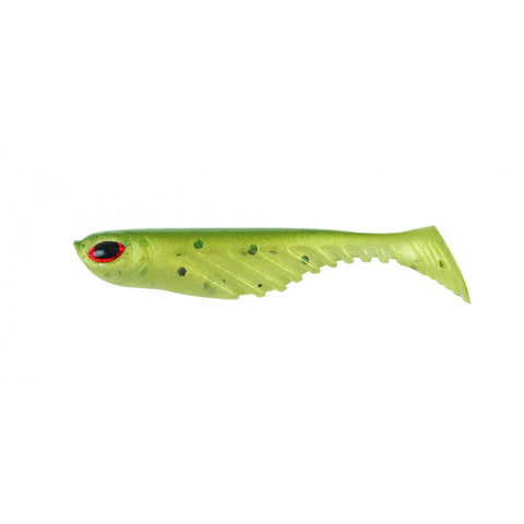 PowerBait Ripple Shad Soft Bait - 3 1-2" Length, Green Back Pearl, Per 7