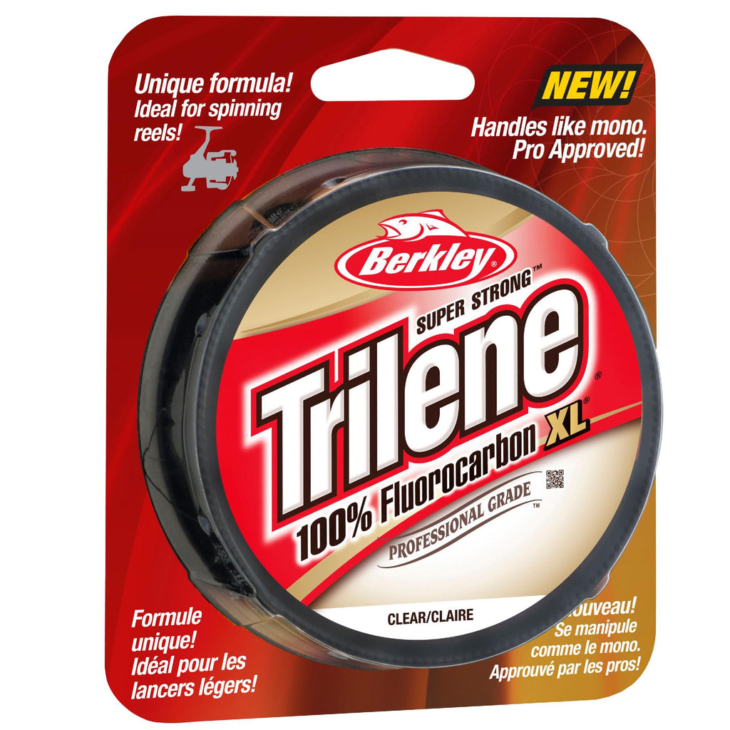 Trilene 100% Fluorocarbon XL Line Spool - 200 Yards, 0.007" Diameter, 4 lbs Breaking Strength, Clear