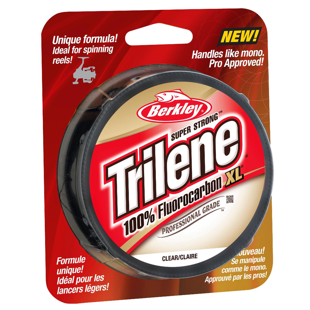 Trilene 100% Fluorocarbon XL Line Spool - 200 Yards, 0.011" Diameter, 10 lbs Breaking Strength, Clear