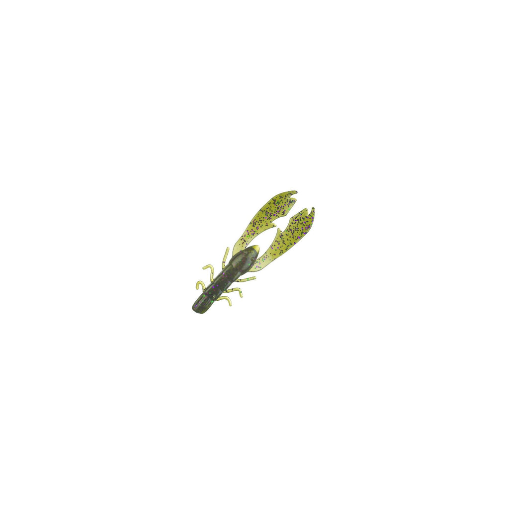 Powerbait Chigger Craw Soft Bait - 4" Length, Watermelon Candy, Per 9