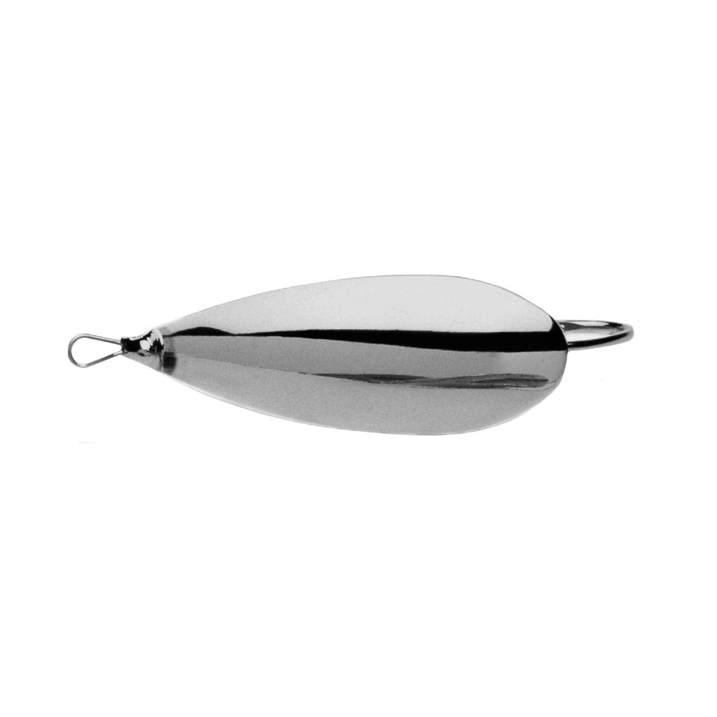 Silver Minnow Hard Bait - 3 3-4" Length, 1 Hook, Chrome, Per 1