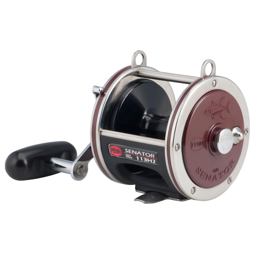 Senator Star Drag Conventional Reel - 113, 3.3:1 Gear Ratio, 26" Retrieve Rate, 20 lb Max Drag, 2 Bearings, Right Hand