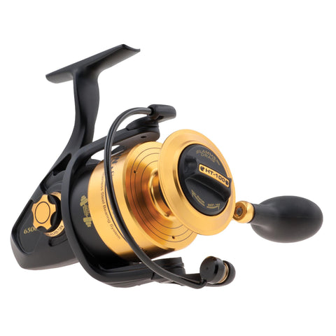 Spinfisher V Spinning Reel - 6500, 5.6:1 Gear Ratio, 39" Line Retrieve, 30 lb Max Drag, Ambidextrous