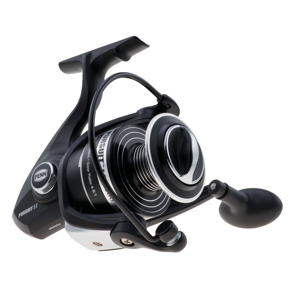 Pursuit II Spinning Reel Reel - 6000, 4.6:1 Gear Ratio, 27" Retrieve Rate, 20 lb Max Drag, Ambidextrous, Clam