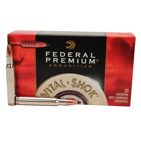 30-06 Springfield - Premium Vital-Shok, 180 Grains, Trophy Copper Tipped Boat Tail Lead-Free, Per 20