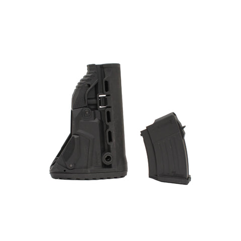 AK-47 Survival Stock w-Mag Carrier - Black