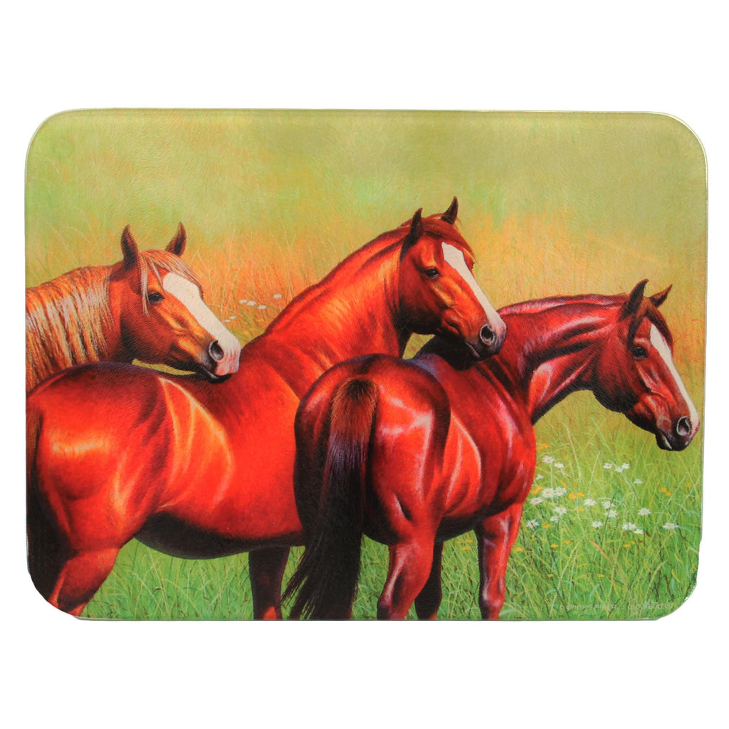 Cutting Board - Three Horse, Size 12" x 16"