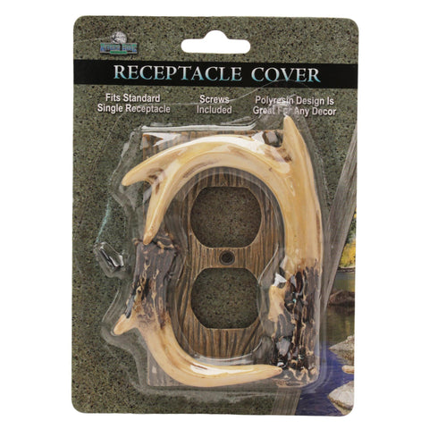 Receptacle Cover - Deer Antler