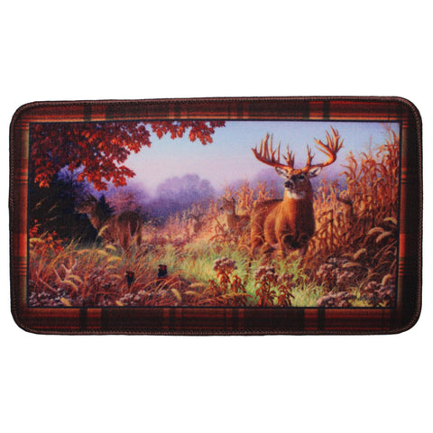 Door Mat - Deer Scene, Size 30" x 18"