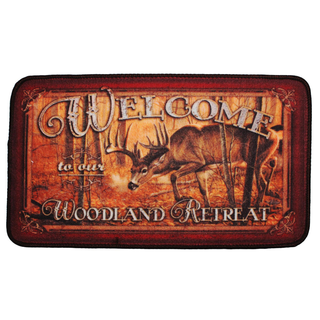 Door Mat - Welcome, Deer, Size 30" x 18"