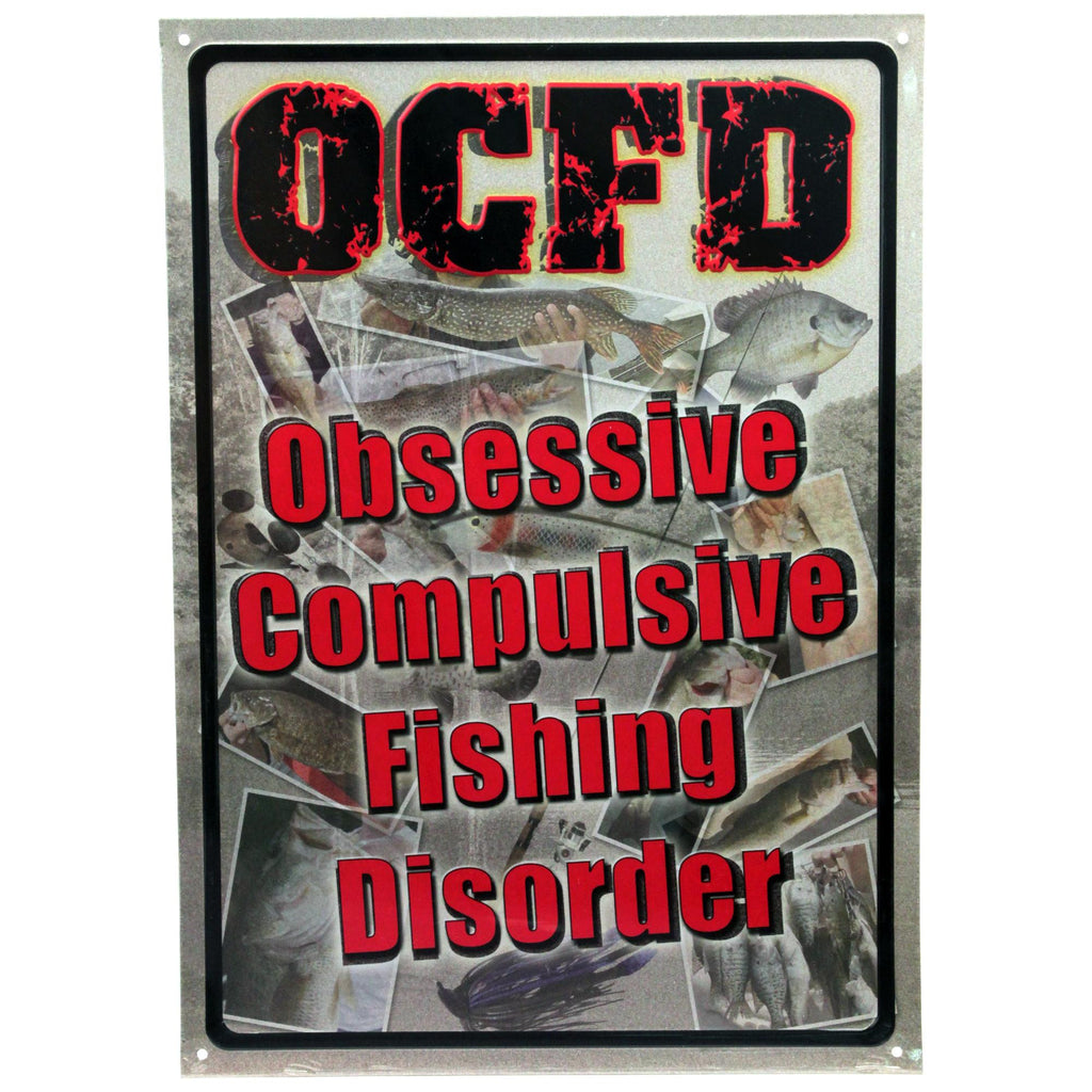 Tin Sign - Obsessive Compulsive, Size 12" x 17"