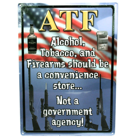 Tin Sign - ATF, Size 12" x 17"