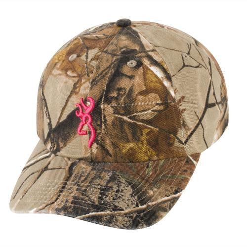 3D Buckmark Hat for Her Realtree Xtra-Fuchsia