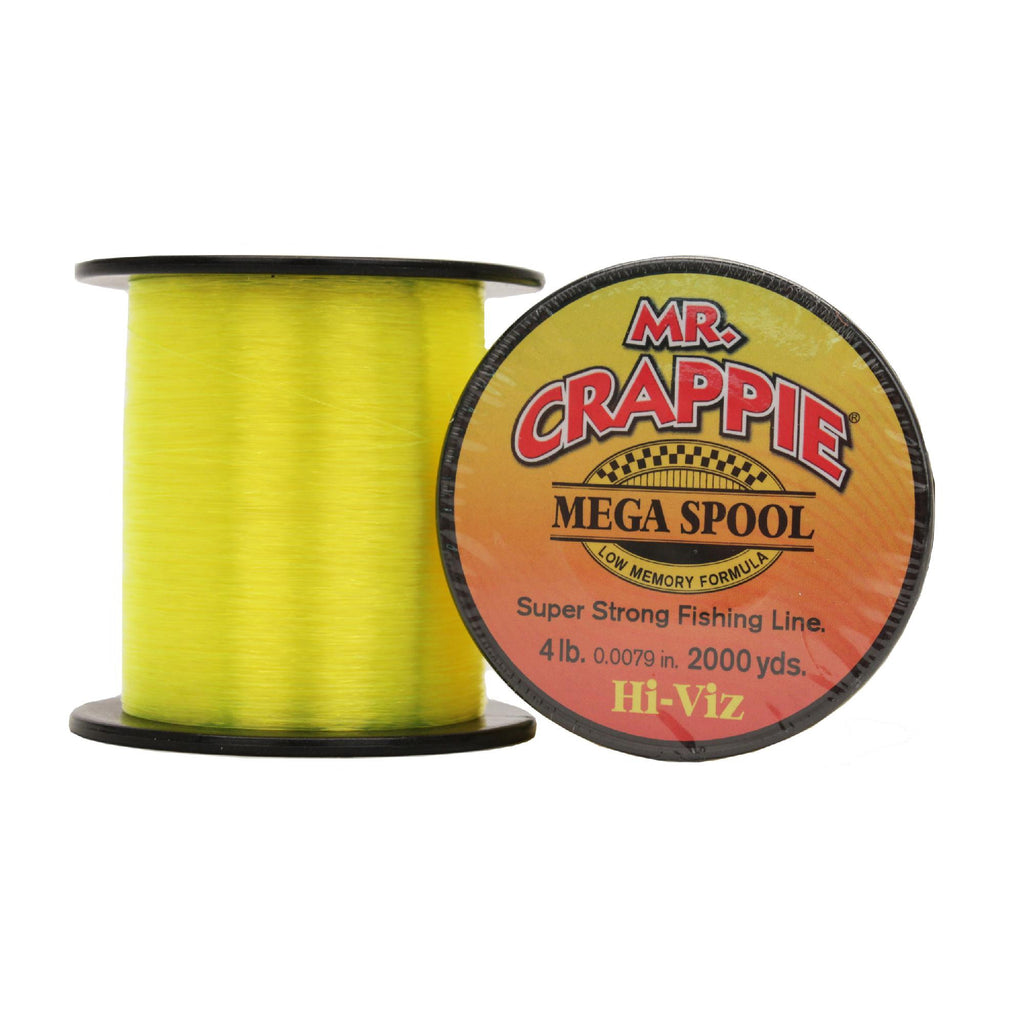 Mr. Crappie Mega Spools - HiVis, 4 lb