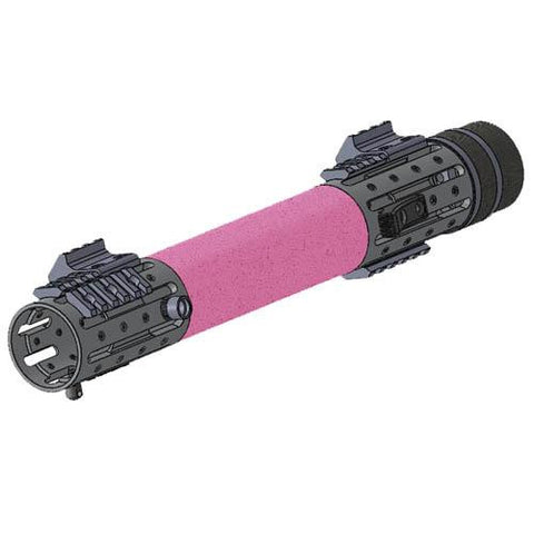 AR15 Extended Long Free Float Forend w-Accessories OM Rubber Grip - Pink