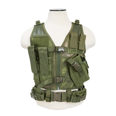 Tactical Vest - Childrens, Green XS-S