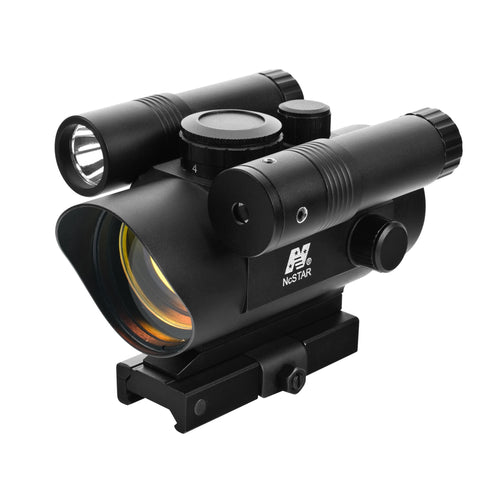 Vism Red Dot Sight-Green Laser-Led FL-QR Mount