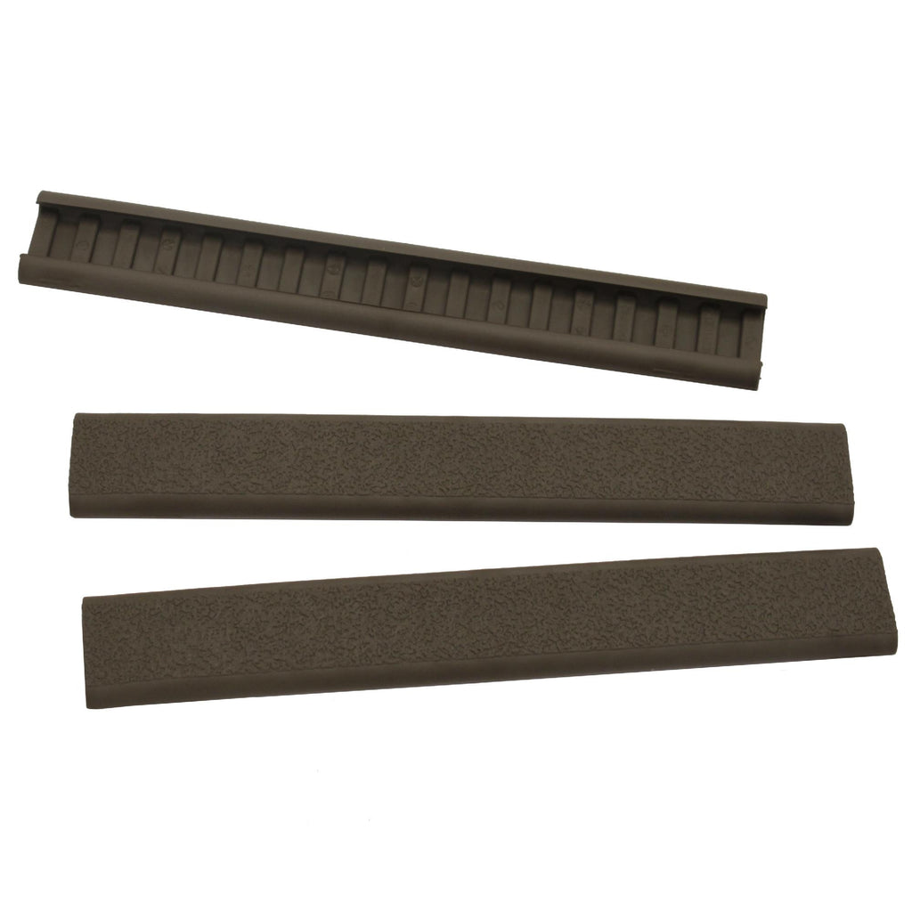 Text Slim Line 18 Slot Rail Cover, 3 Pack - Flat Dark Earth