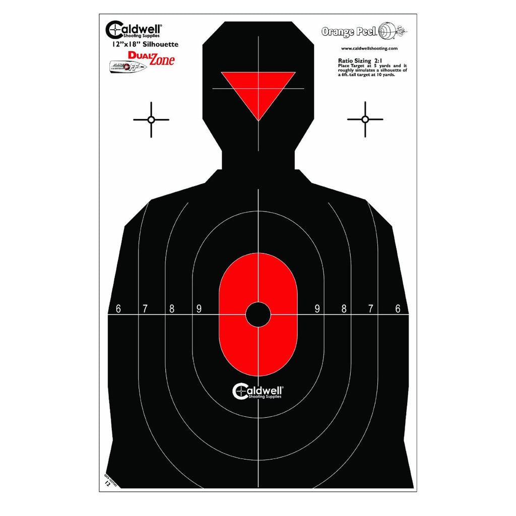 Silhouette Dual Zone Target - 8 Pack