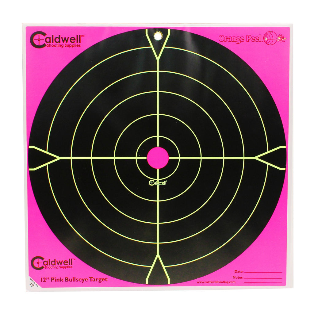 Orange Peel 12" Bulls-eye: 5 sheets, Pink