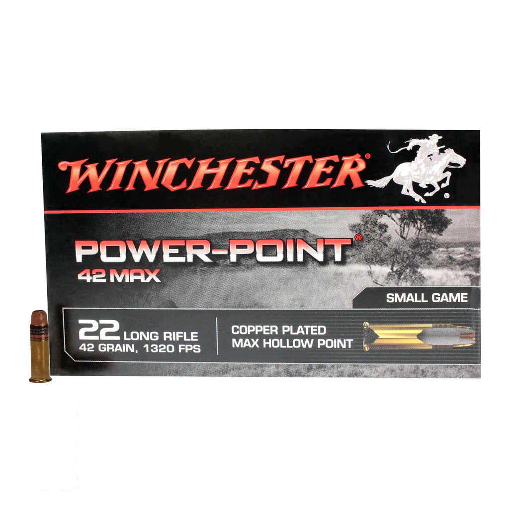 22 Long Rifle - 42 Max Rimfire, 42 Grains, Power Point, Per 50