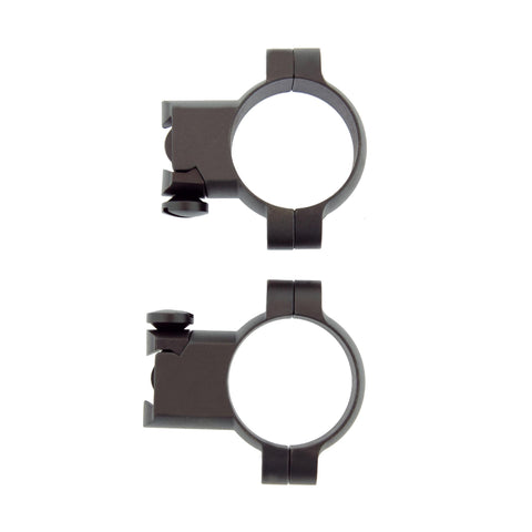 Ruger M77 Ring Mounts - 30mm Super High Matte Black