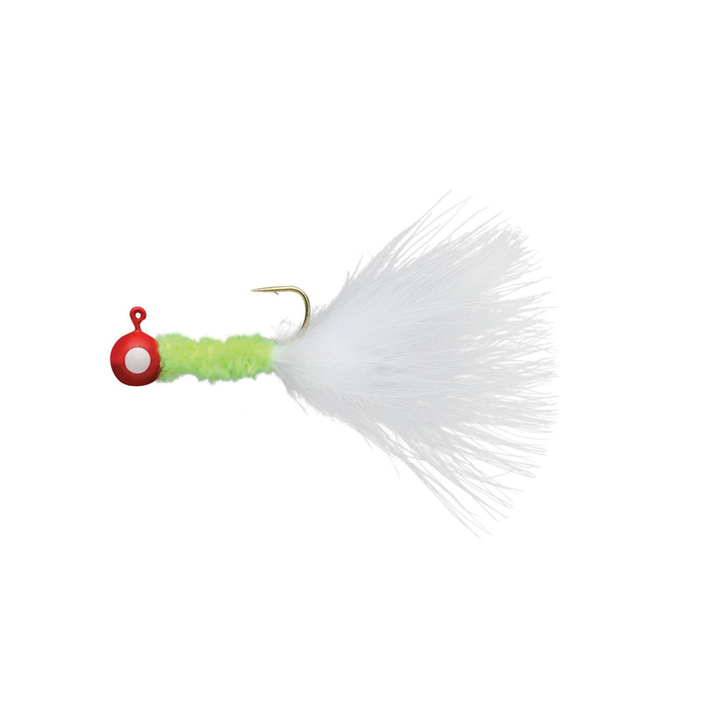 Crappie Jig 1-16 oz - Red-Chartreuse-White