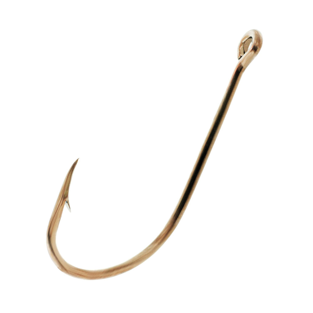 Plain Shank Offset Hook, Bronze - Size 5-0 (Per 8)