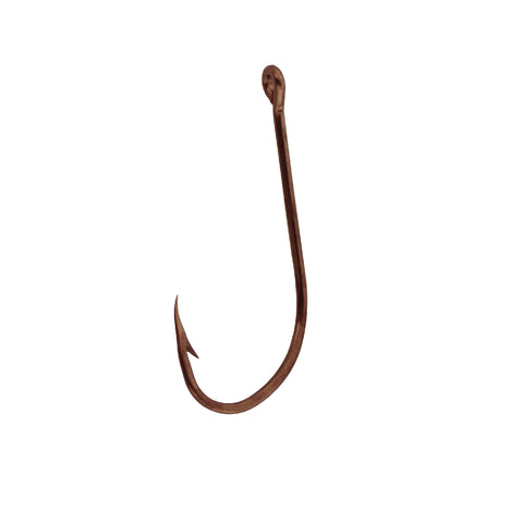 Plain Shank Offset Hook, Bronze - Size 2 (Per 50)