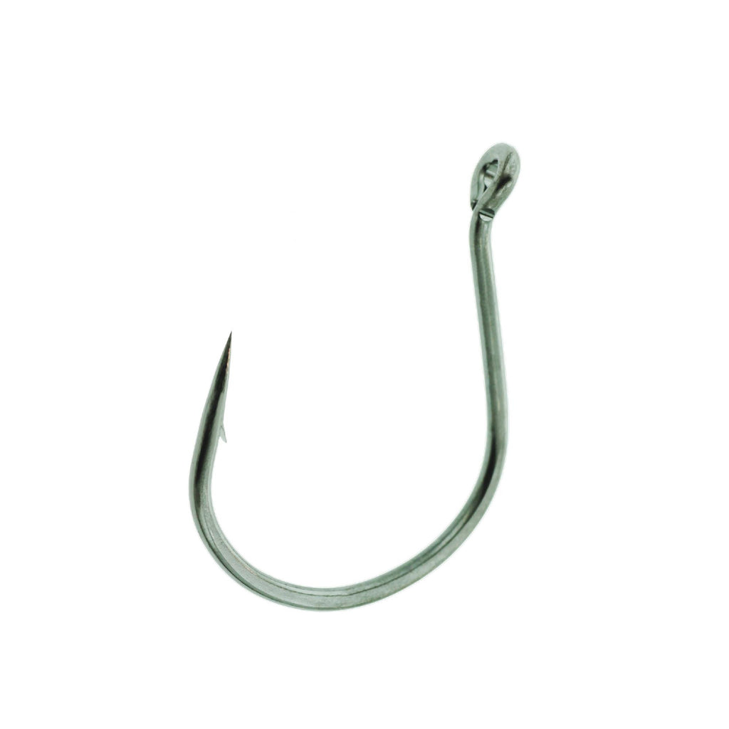 Lazer Wide Gap Wacky Worm Hook, Platinum Black - Size 1 (Per 5)