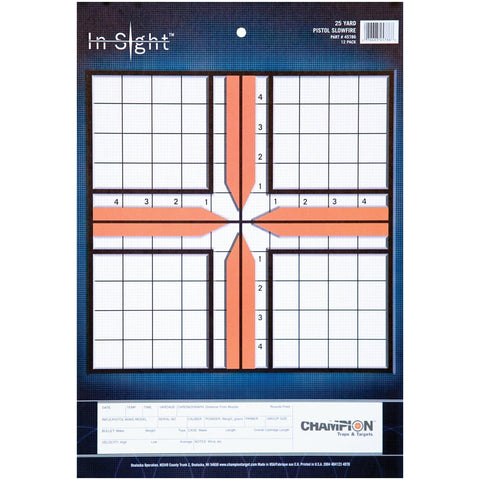 Insight Targets - 25 Yard Pistol Slow Fire (Per 12)