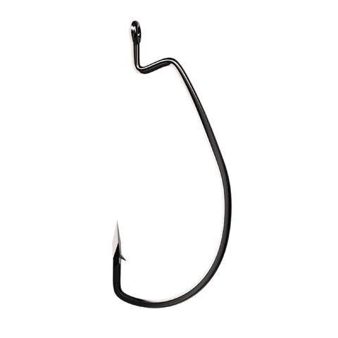 Trokar Magworm Hook, Platinum Black - Size 3-0 (Per 6)