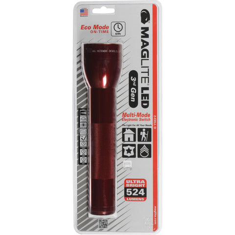 ML300L LED 2 Cell D Flashlight - Clam Package, Red