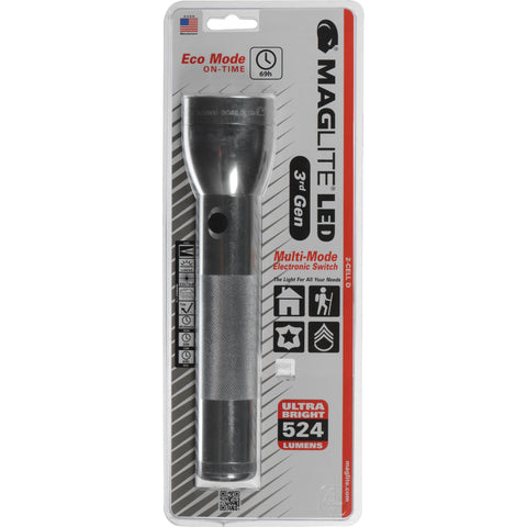 ML300L LED 2 Cell D Flashlight - Clam Package, Silver