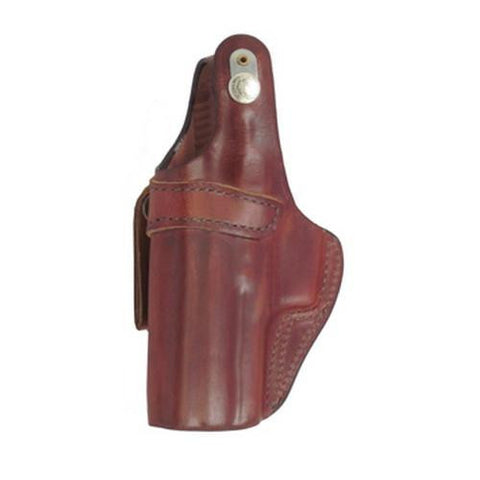 3S Pistol Pocket Leather Holster - Plain Tan, Size 14, Right Hand