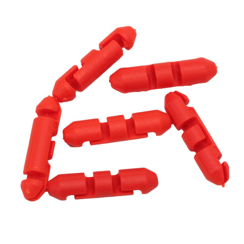 Stopper Beads for Braided Line, Red, Per 24