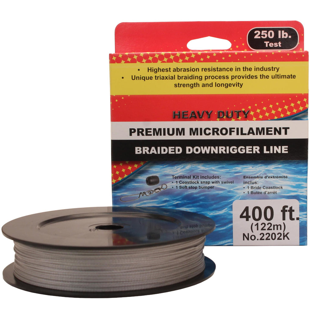 PBF Downrigger Line - 250 lb Test, 400 Feet Spool Kit